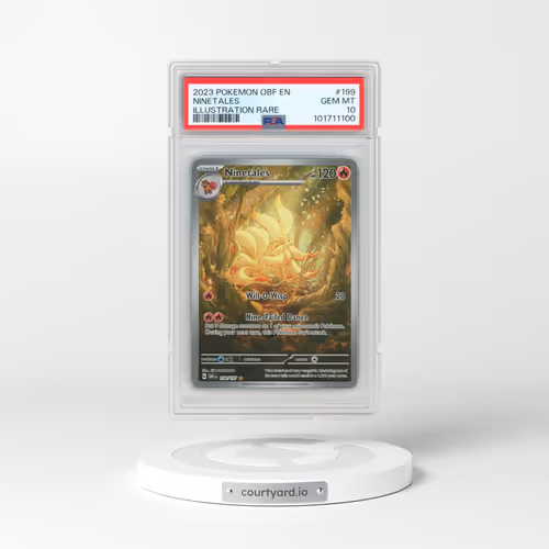 2023 Pokémon Obf EN-Obsidian Flames #199 Ninetales - Illustration Rare (PSA 10 GEM MINT)