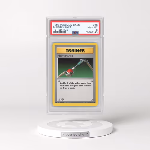 1999 Pokémon Game #83 Maintenance - 1st Edition (PSA 8 NM-MT)