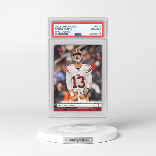 2022 Panini Chronicles Photogenic #PH36 Brock Purdy (PSA 10 GEM MINT)