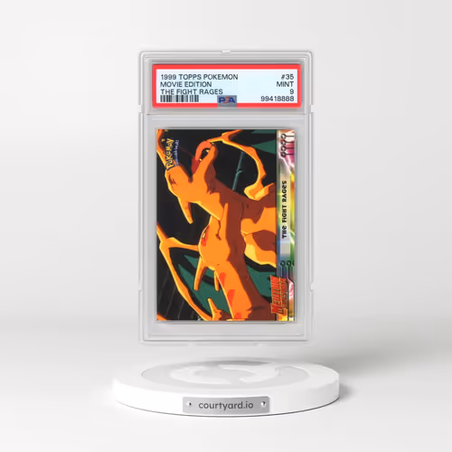 1999 Topps Pokémon the Movie Edt #35 Movie Edition - The Fight Rages (PSA 9 MINT)