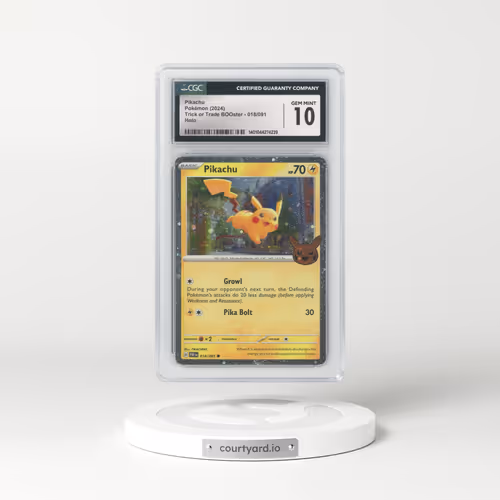 2024 Trick or Trade BOOster (2024) #018/091 Pikachu (CGC 10 GEM MINT)