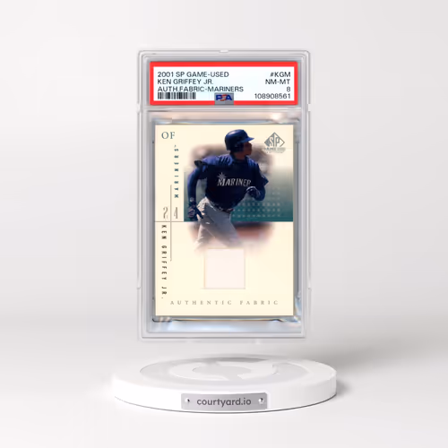 2001 SP Game-Used Authentic Fabric #KGM Ken Griffey Jr - Mariners (PSA 8 NM-MT)