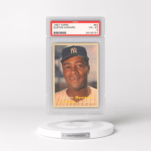 1957 Topps #82 Elston Howard (PSA 4 VG-EX)