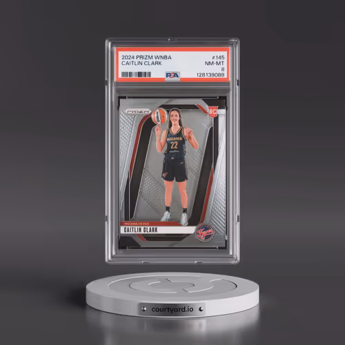 2024 Panini Prizm WNBA #145 Caitlin Clark (PSA 8 NM-MT)