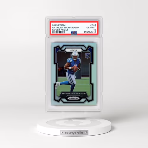 2023 Panini Prizm #343 Anthony Richardson - Silver Prizm (PSA 10 GEM MINT)