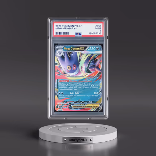 2025 Pokémon Pfl EN-Phantasmal Flames #056 Mega Gengar EX - Holo (PSA 9 MINT)