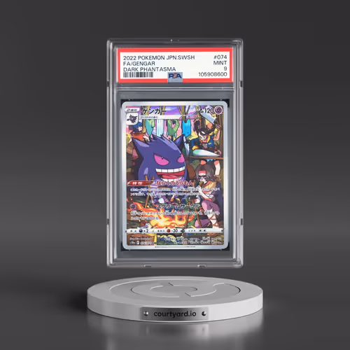 2022 Pokémon Sword & Shield Dark Phantasma #074 Gengar - Full Art (PSA 9 MINT)