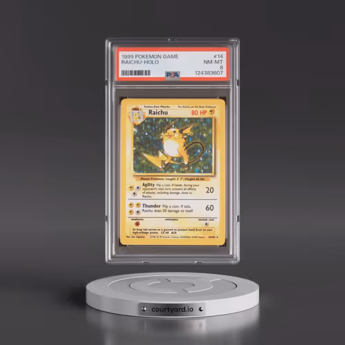 1999 Pokémon Game #14 Raichu - Holo (PSA 8 NM-MT)