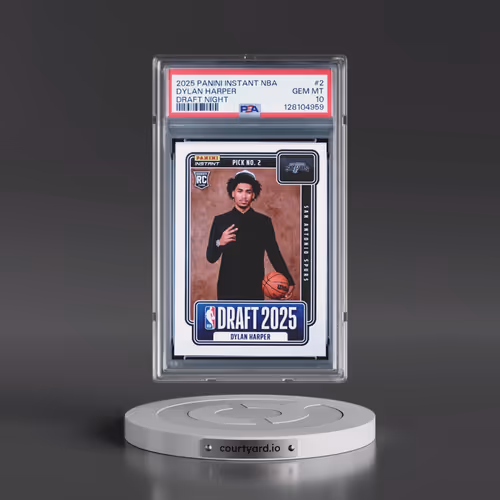 2025 Panini Instant NBA Draft Night #2 Dylan Harper (PSA 10 GEM MINT)