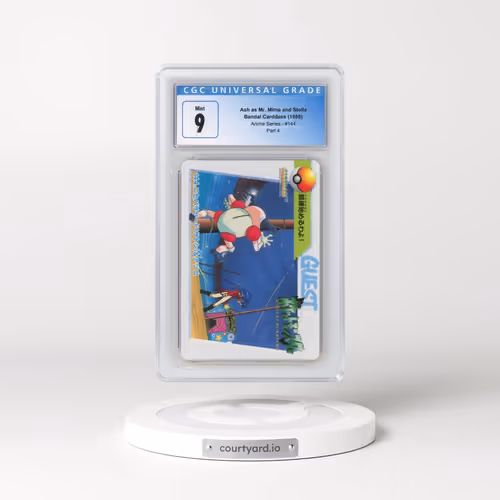 1998 Anime Series #144 Ash as Mr. Mime and Stella - Part 4 (CGC 9 MINT)