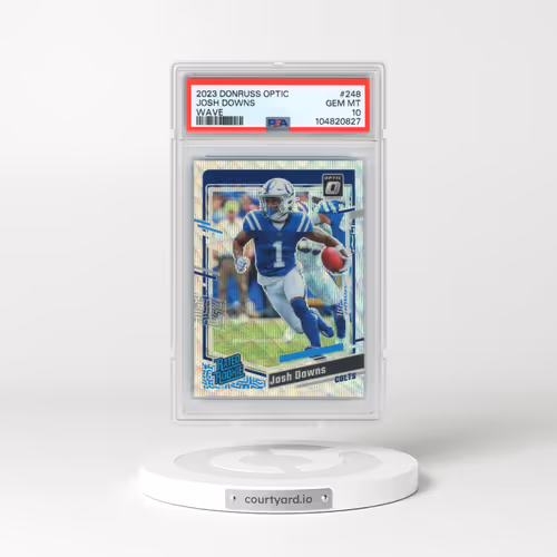2023 Panini Donruss Optic #248 Josh Downs - Wave (PSA 10 GEM MINT)