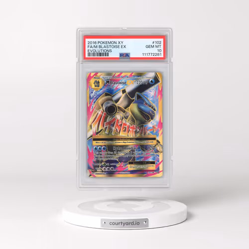 2016 Pokémon XY Evolutions #102 M Blastoise EX - Holo Full Art (PSA 10 GEM MINT)