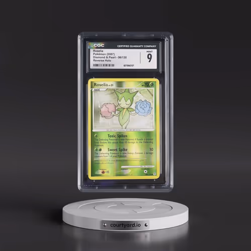 2007 Diamond & Pearl #96/130 Roselia - Reverse Holo (CGC 9 MINT)