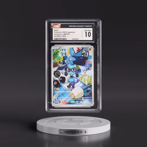 2023 Scarlet ex #086/078 Riolu - Art Rare Holo (CGC 10 GEM MINT)
