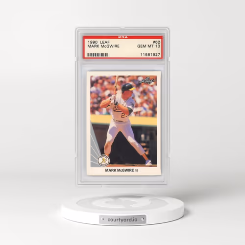 1990 Leaf #62 Mark McGwire (PSA 10 GEM MINT)