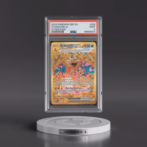 2023 Pokémon Obf EN-Obsidian Flames #228 Charizard EX - Holo Hyper Rare (PSA 9 MINT)