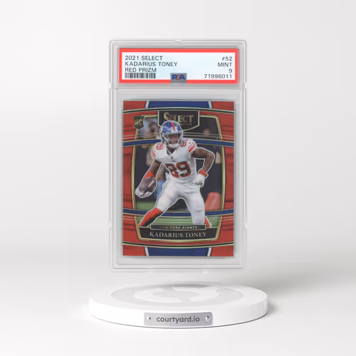 2021 Panini Select #52 Kadarius Toney - Red Prizm (PSA 9 MINT)