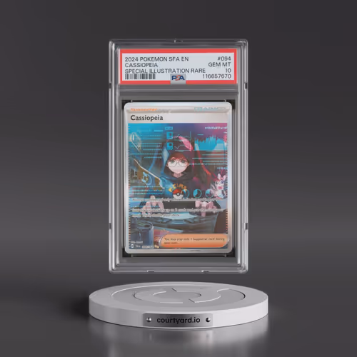2024 Pokémon Sfa EN-Shrouded Fable #094 Cassiopeia - Special Illustration Rare (PSA 10 GEM MINT)