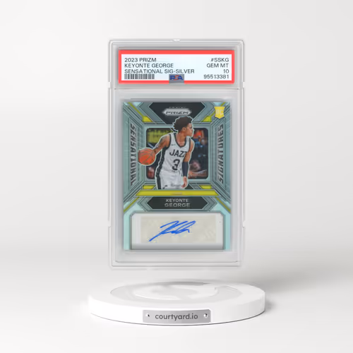 2023 Panini Prizm Sensational Signatures #SSKG Keyonte George - Silver (PSA 10 GEM MINT)