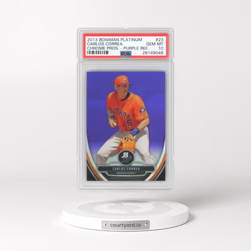 2013 Bowman Platinum Chrome Prospects #23 Carlos Correa - Purple Refractor (PSA 10 GEM MINT)