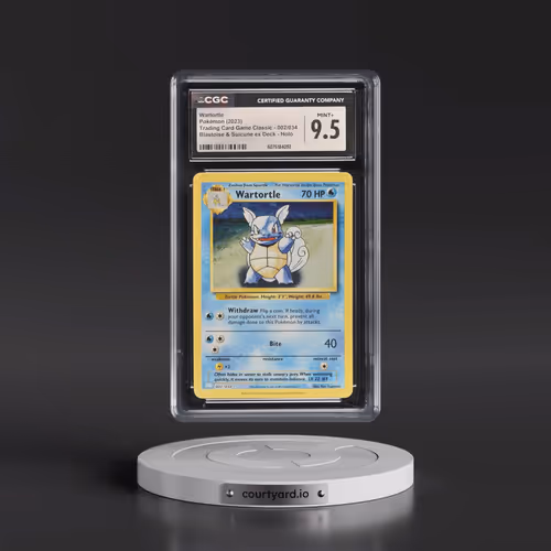 2023 Pokémon Clb-Trading Card Game Classic Blastoise & Suicune EX Deck #002 Wartortle (CGC 9.5 MINT+