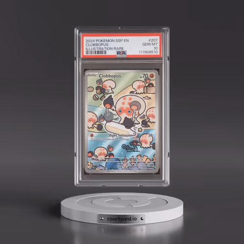2024 Pokémon Ssp EN-Surging Sparks #207 Clobbopus - Illustration Rare (PSA 10 GEM MINT)