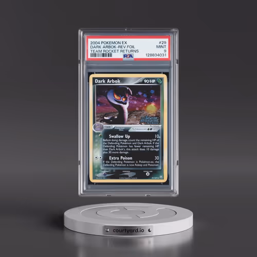 2004 Pokémon EX Team Rocket Returns #29 Dark Arbok - Reverse Foil (PSA 9 MINT)