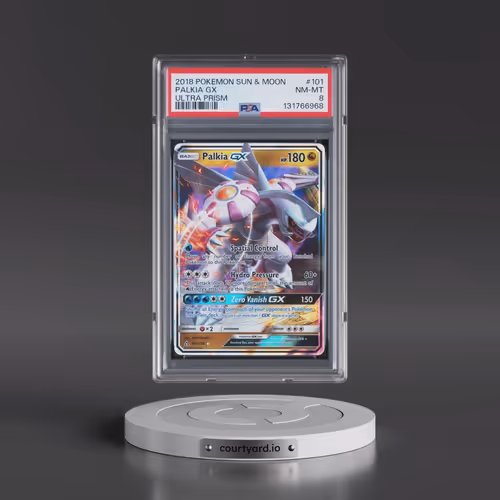 2018 Pokémon Sun & Moon Ultra Prism #101 Palkia GX - Holo (PSA 8 NM-MT)