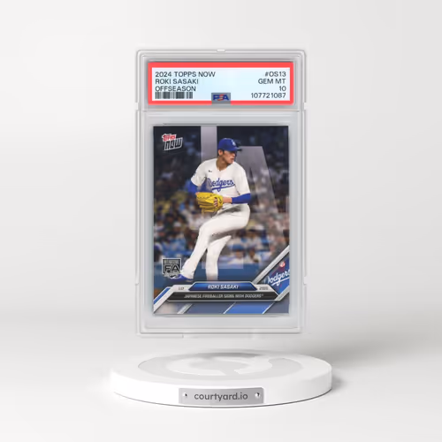2024 Topps Now Offseason #OS13 Roki Sasaki (PSA 10 GEM MINT)