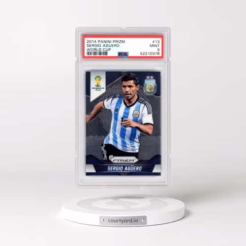 2014 Panini Prizm World Cup #13 Sergio Aguero (PSA 9 MINT)