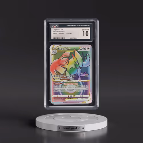 2022 Silver Tempest #202/195 Lugia VSTAR - Rainbow Rare Holo (CGC 10 GEM MINT)