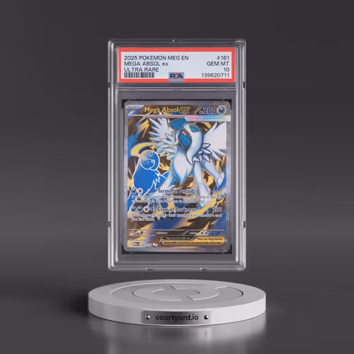 2025 Pokémon Meg EN-Mega Evolution #161 Mega Absol EX - Holo Ultra Rare (PSA 10 GEM MINT)