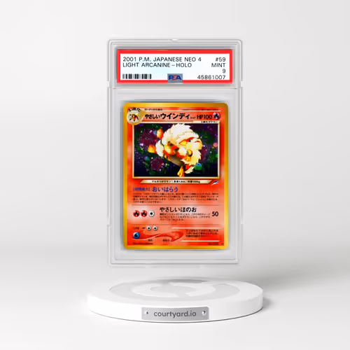 2001 Pokémon Neo 4 #59 Light Arcanine - Holo (PSA 9 MINT)
