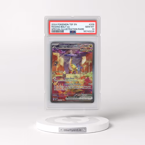2024 Pokémon Tef EN-Temporal Forces #208 Raging Bolt EX - Holo Special Illustration Rare (PSA 10 GEM