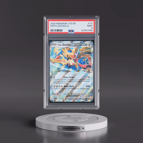 2025 Pokémon Jtg EN-Journey Together #111 Hop's Zacian EX - Holo (PSA 9 MINT)