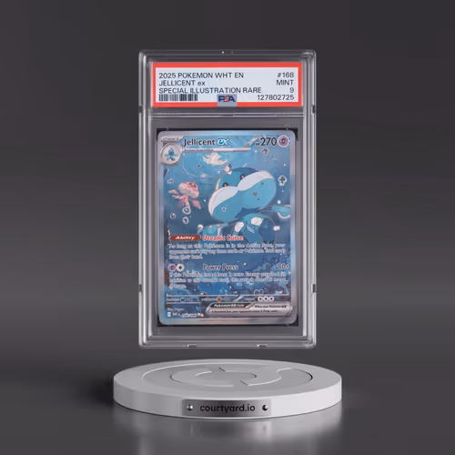 2025 Pokémon Wht EN-White Flare #168 Jellicent EX - Holo Special Illustration Rare (PSA 9 MINT)