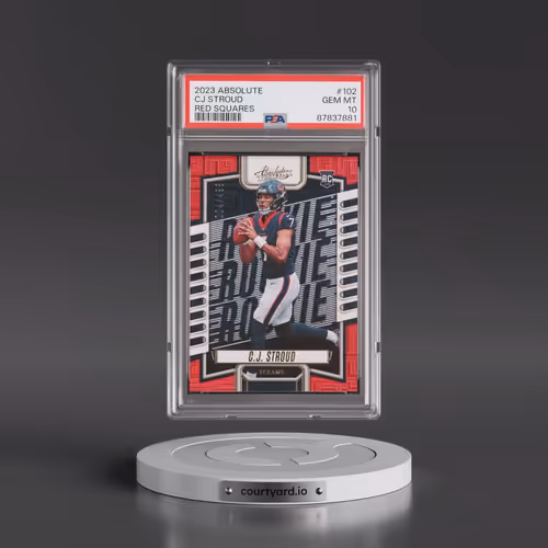 2023 Panini Absolute #102 CJ Stroud - Red Squares (PSA 10 GEM MINT)