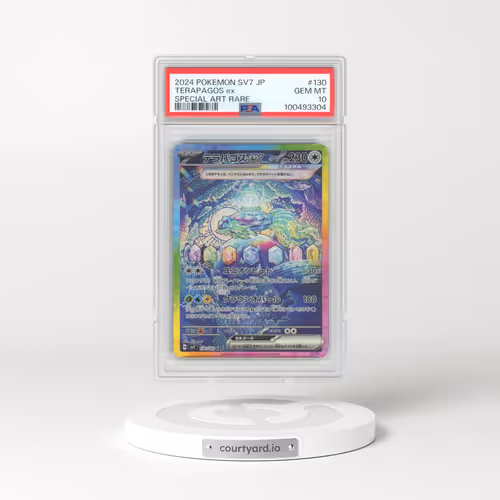 2024 Pokémon SV7-Stellar Miracle #130 Terapagos EX - Holo Special Art Rare (PSA 10 GEM MINT)
