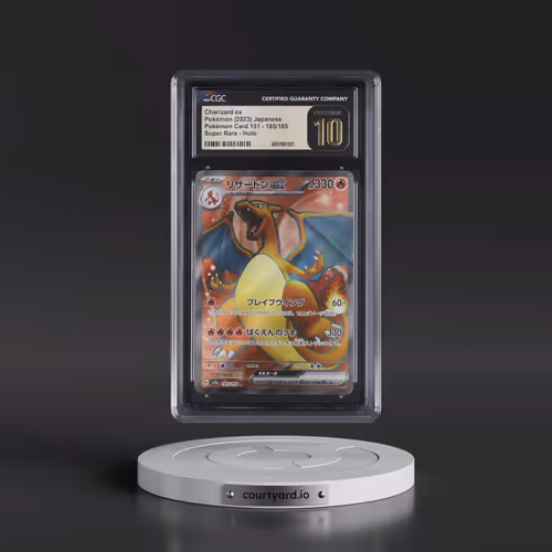 2023 Pokémon Card 151 #185/165 Charizard ex - Super Rare Holo (CGC 10 PRISTINE)