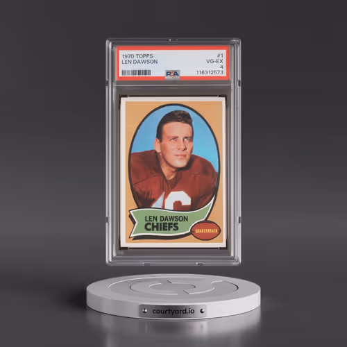 1970 Topps #1 Len Dawson (PSA 4 VG-EX)