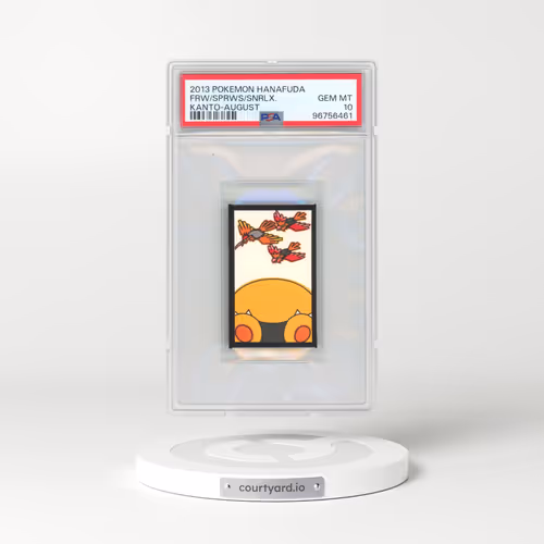 2013 Pokémon Hanafuda Kanto Fearow/Snorlax/Spearows - August (PSA 10 GEM MINT)