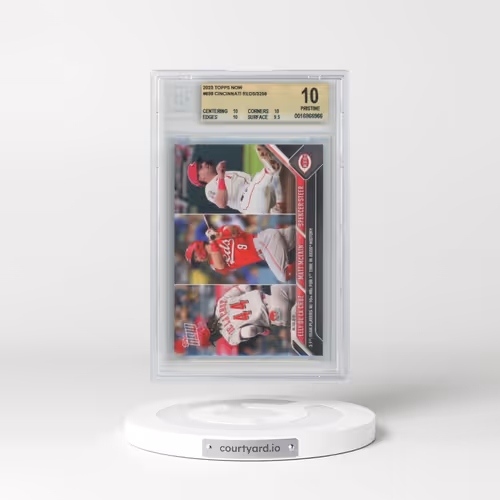 2023 Topps Now #699 Elly de La Cruz/Matt Mclain/Spencer Steer (BGS 10 PRISTINE)
