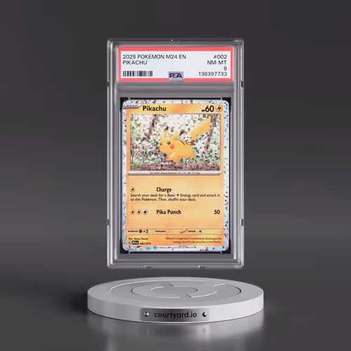 2025 Pokémon M24 EN-Mcdonald's Collection #002 Pikachu (PSA 8 NM-MT)