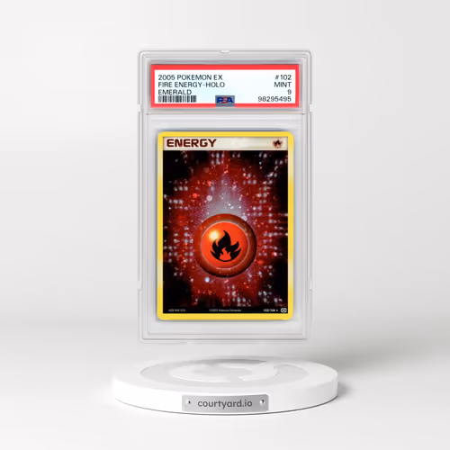 2005 Pokémon EX Emerald #102 Fire Energy - Holo (PSA 9 MINT)