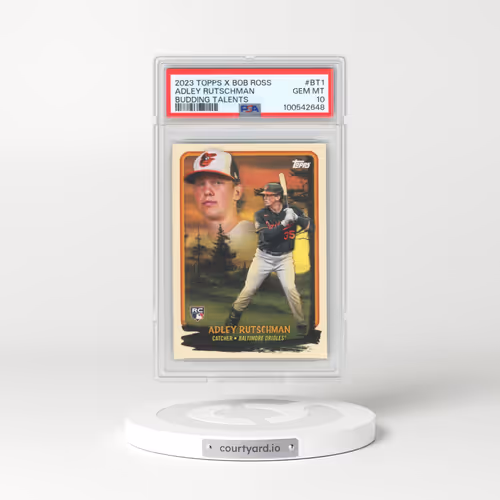 2023 Topps X Bob Ross the Joy of Baseball Budding Talents #BT1 Adley Rutschman (PSA 10 GEM MINT)
