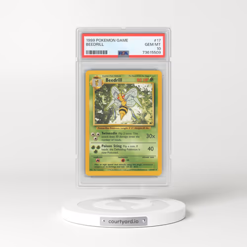1999 Pokémon Game #17 Beedrill (PSA 10 GEM MINT)