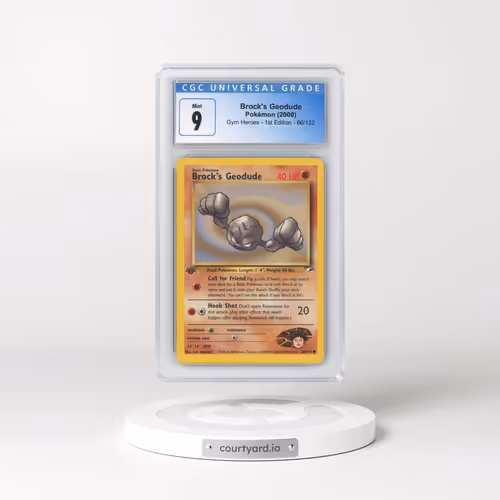 2000 Gym Heroes #66/132 Brock's Geodude - 1st Edition 1st Edition (CGC 9 MINT)