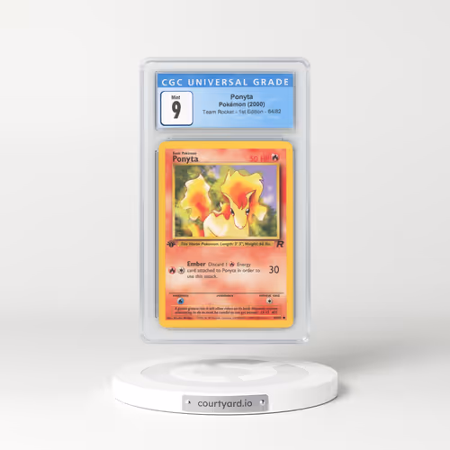 2000 Team Rocket #64 Ponyta - 1st Edition (CGC 9 MINT)