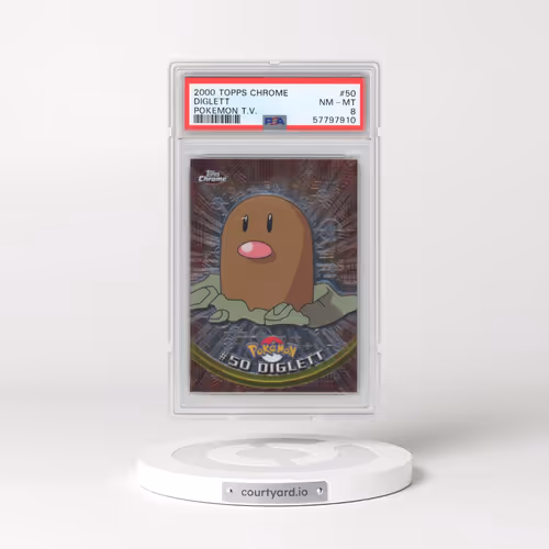 2000 Topps Chrome Pokémon T.V. #50 Diglett (PSA 8 NM-MT)