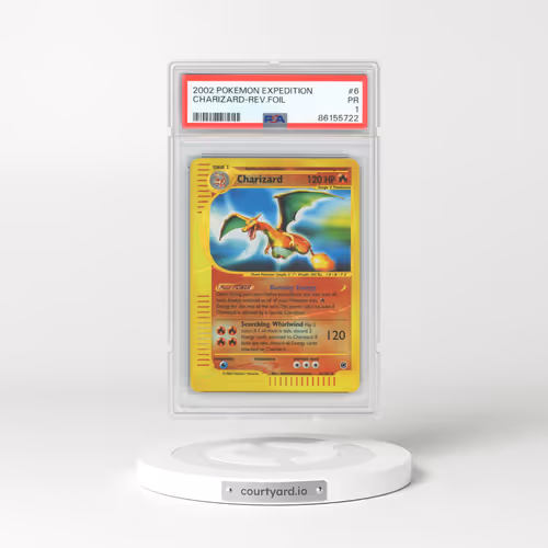 2002 Pokémon Expedition #6 Charizard - Reverse Foil (PSA 1 PR)